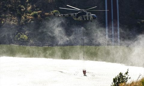İzmir Ödemiş'te Orman Yangınına Müdahale Devam Ediyor
