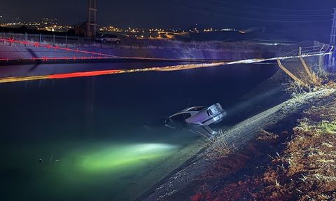 Kahramanmaraş'ta Sulama Kanalına Devrilen Araçta Feci Kaza