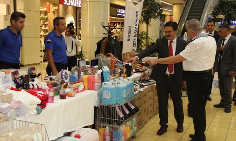 Kayseri'de Ceza İnfaz Kurumları Ürün ve El Sanatları Sergisi Açıldı