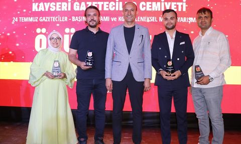 Kayseri Gazeteciler Cemiyeti'nden Anadolu Ajansı'na 4 Ödül