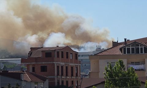 Kocaeli'de Ağaçlık Alanda Yangın Çıkmış Olup Müdahale Başlatıldı