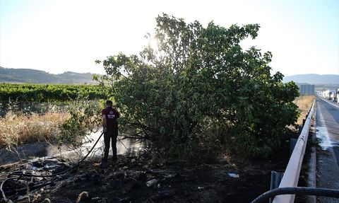 Mersin'de Süt Tankeri Yangını Kontrol Altına Alındı