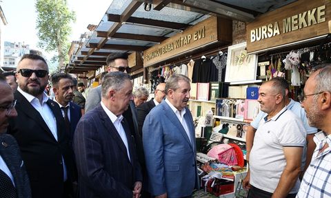 Mustafa Destici Bursa'da Esnaf Ziyaretinde Önemli Açıklamalar Yaptı