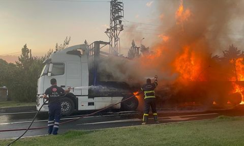 Nevşehir'de Tır Yangını: Dorse Kullanılamaz Hale Geldi