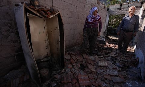 Ödemiş'teki Orman Yangınında Zarar Gören Bölgeler Havadan Görüntülendi