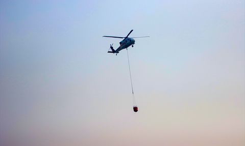 Orhaneli-Harmancık Orman Yangınına Müdahele Devam Ediyor