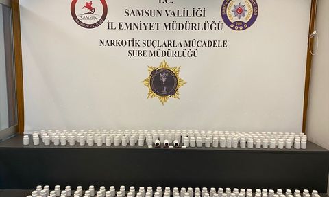 Samsun'da Sentetik Ecza Hapı Operasyonu