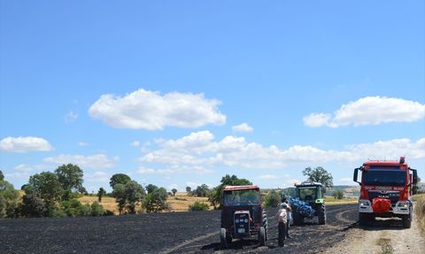 Samsun'da Yangın 100 Dekar Tarım Arazisini Kül Etti