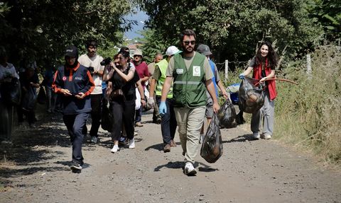 Samsun'da Yangın Riskine Karşı Doğa Temizliği