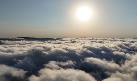 Samsun'daki Dürtmen Dağı'nda Oluşan Büyüleyici 'Sis Denizi'