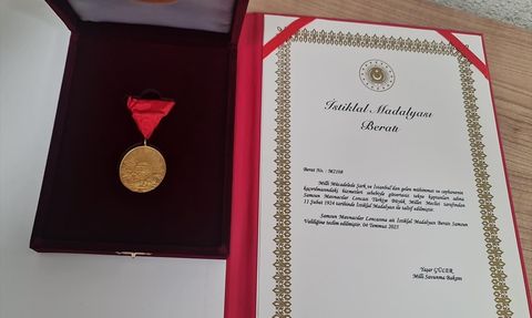 Samsun'un 101 Yıl Sonra Kavuştuğu İstiklal Madalyası