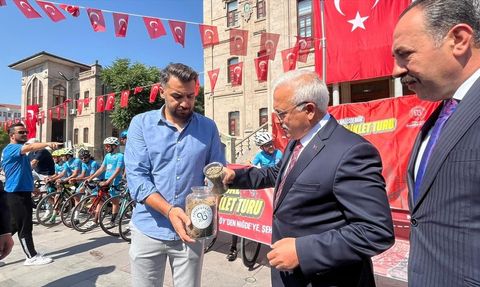 Şehit Ömer Halisdemir Bisiklet Turu Aksaray'a Ulaştı