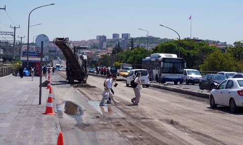Sıhhiye Köprüsü'nde Bakım Çalışmaları Nedeniyle Trafik Yoğunluğu