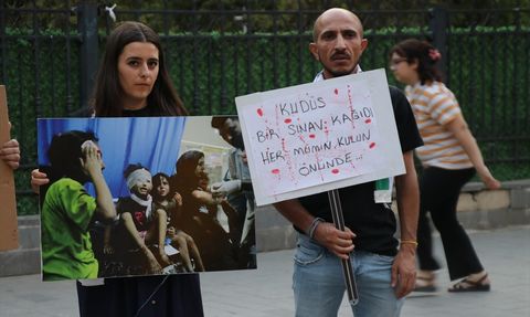Siirt'te Gazze İçin Protesto Düzenlendi