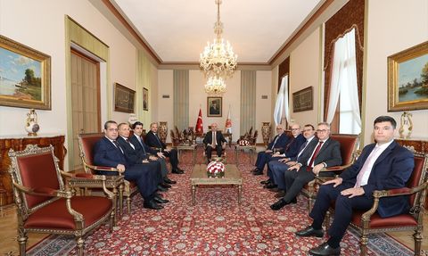 TBMM Başkanı Kurtulmuş, MÜSİAD Genel Başkanı Özdemir'i Ağırladı