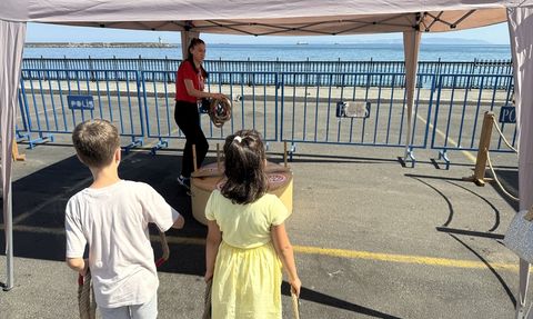 Tekirdağ'da Geleneksel Oyunlar Tırı Çocuklarla Buluştu