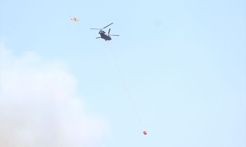 Tekirdağ'daki Orman Yangınına Yoğun Müdahale