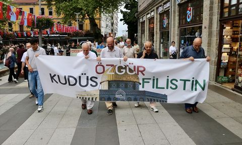 Trabzon'da Filistin'e Destek Yürüyüşü
