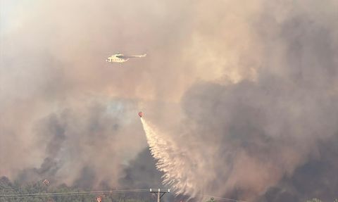 Uşak'taki Orman Yangını Kontrol Altına Alındı