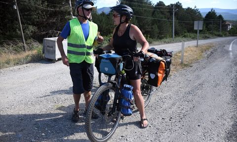Yeni Zelandalı Çift, Türkiye'de Bisiklet Turu Yapıyor