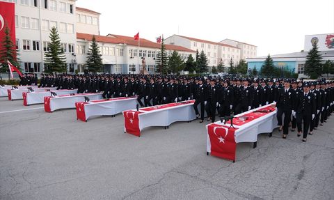 Yozgat'ta 297 Kadın Polis Adayının Mezuniyet Töreni