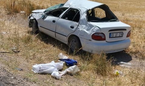 Afyonkarahisar'da Otomobil Kazası: 4 Yaralı