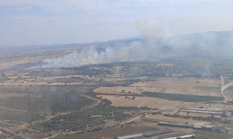 Biga'da Yangın Söndürme Çalışmaları Devam Ediyor