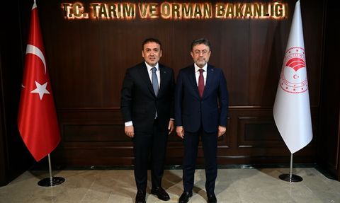 Bilecik Valisi Faik Oktay Sözer, Tarım ve Orman Bakanı İbrahim Yumaklı'yı Ziyaret Etti