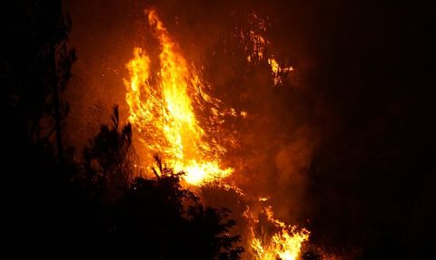 Çanakkale'deki Orman Yangınına Müdahale Devam Ediyor