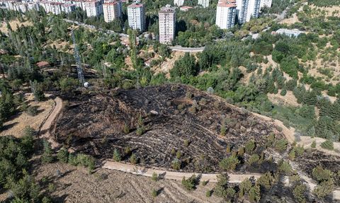 Çankaya'da Yangın Kontrol Altına Alındı