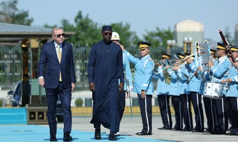 Cumhurbaşkanı Erdoğan, Senegal Başbakanı Sonko'yu Karşıladı