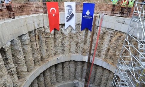 Dolmabahçe Yağmur Suyu Tüneli Kazı Çalışmaları Başladı