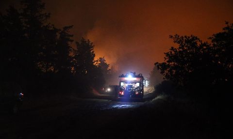 Edirne'deki Orman Yangınına Müdahale Devam Ediyor