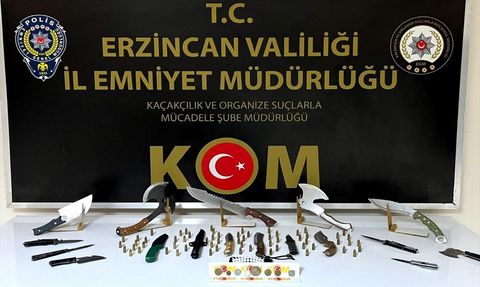 Erzincan'da Tarihi Eser Kaçakçılarına Operasyon