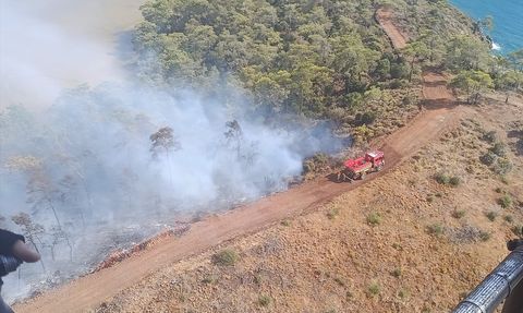 Fethiye'de Orman Yangını Kontrol Altına Alınıyor
