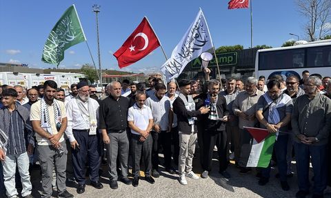 İstanbul'dan Ankara'ya Gazze'ye Destek Yürüyüşü