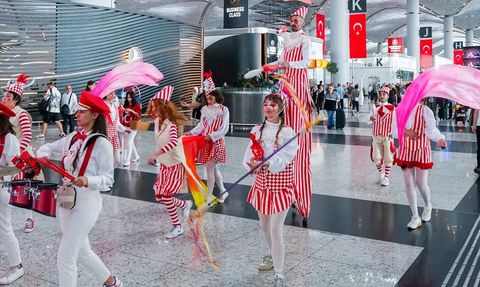 İstanbul Havalimanı'nda 30 Ağustos Zafer Bayramı Kutlaması