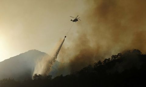 Karabük'te Yeniden Yangın Çıktı
