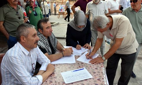 Kırıkkale'de Gazze'ye Destek İmza Kampanyası