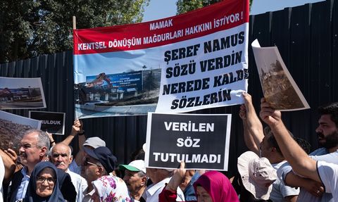 Mamak'ta Kentsel Dönüşüm Mağdurları Açıklama Yaptı