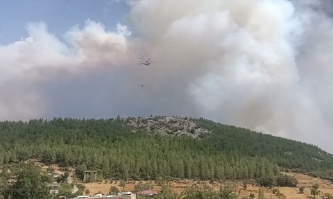 Mersin Silifke'de Yangın Alarmı