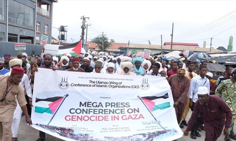 Nijerya'dan Filistin İçin Dayanışma Çağrısı