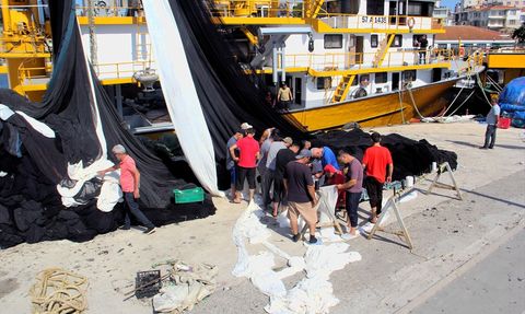 Sinop'ta Balıkçılar Av Yasağının Sona Erişini Bekliyor