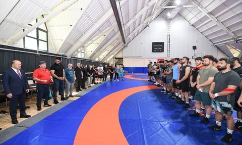 Taha Akgül, Dünya Güreş Şampiyonası Hazırlıklarını Destekledi