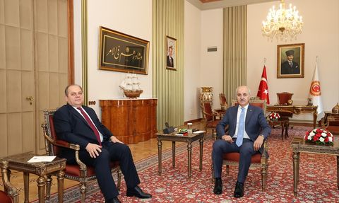 TBMM Başkanı Kurtulmuş Yargıtay Başkanı Kerkez'i Ağırladı