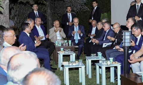 TBMM Başkanı Numan Kurtulmuş'tan Bakan Şimşek'e Taziye Ziyareti