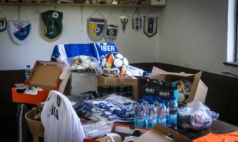 TİKA'dan Guber Futbol Kulübü'ne Spor Ekipman Desteği