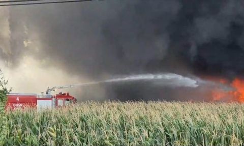 Tokat'ta Kumaş Deposunda Yangın Kontrol Altına Alındı