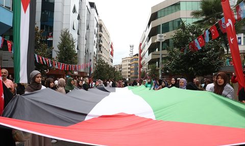 Trabzon'da Filistin'e Destek Yürüyüşü