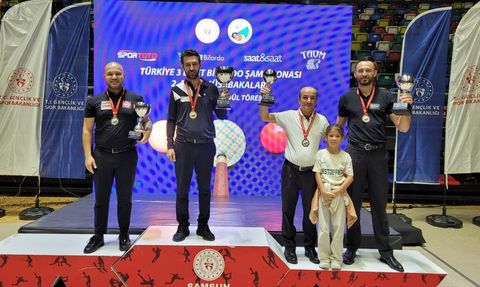 Türkiye 3 Bant Bilardo Şampiyonası 2. Etap A Kategorisi Samsun'da Tamamlandı